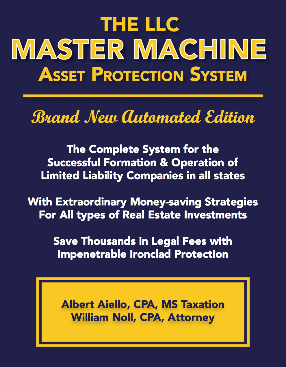 Al Aiello - LLC Master Machine Asset Protection System