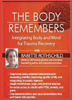 Babette Rothschild - The Body Remembers