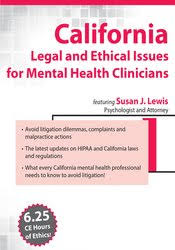 /images/uploaded/1019/Susan Lewis - California Legal and Ethical Issues for Mental Health Clinicians.jpg