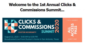Duston McGroarty - Clicks & Commissions Summit 2020
