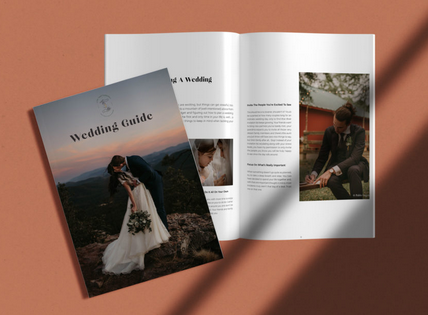 Dirty Boots and Messy Hair - Customizable Wedding Guide Template - Minimalistic