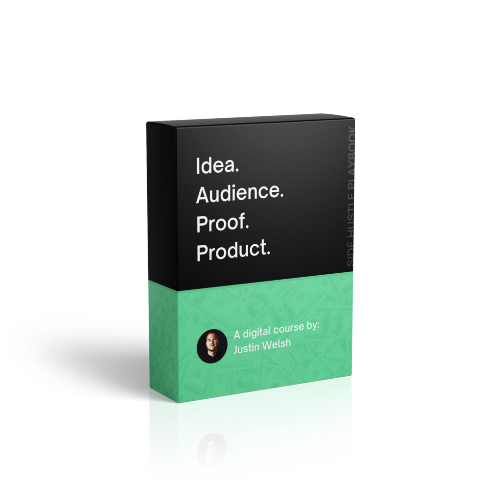  Justin Welsh - Idea Audience Proof Product-The Side Income Playbook Courses